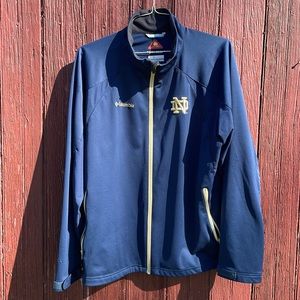 Notre Dame Columbia Omni shield, advance, repellency jacket